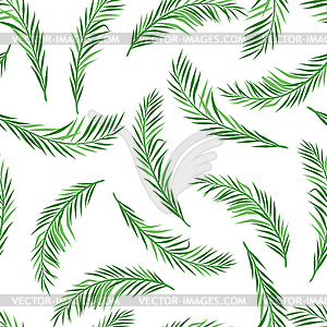 Seamless pattern with palm leaves - vector image