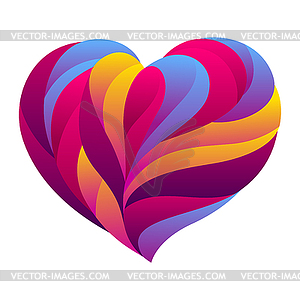 Happy Valentine Day greeting card - vector image