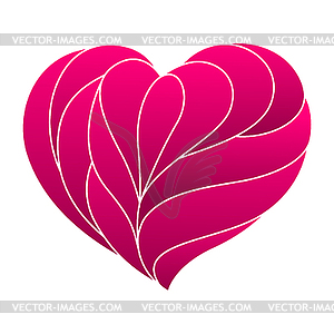 Happy Valentine Day greeting card - vector image