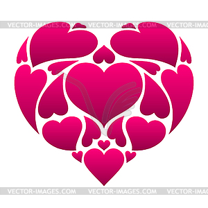 Happy Valentine Day greeting card - vector clipart