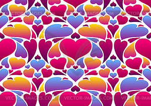 Happy Valentine Day seamless pattern - vector clip art
