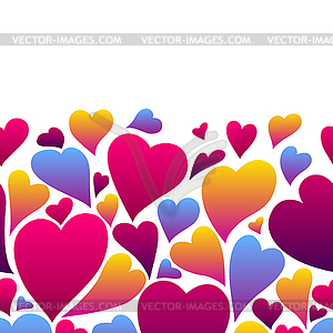 Happy Valentine Day seamless pattern - vector image