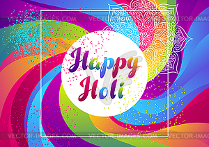 Happy Holi colorful background - vector clipart / vector image