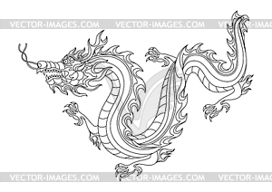 Chinese dragon - vector clip art