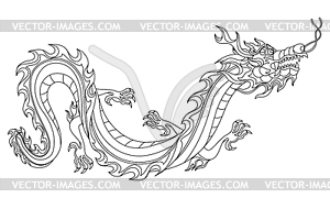 Chinese dragon - vector image