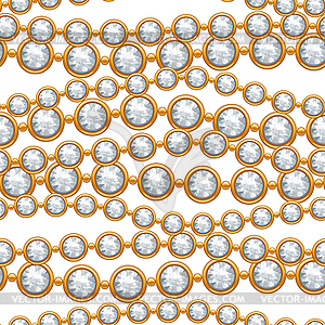Бесшовные с золотыми цепями - изображение векторного клипарта