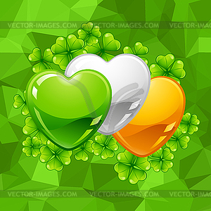 Saint Patricks Day greeting card - vector clipart