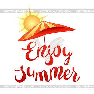 Enjoy summer  - vector clipart