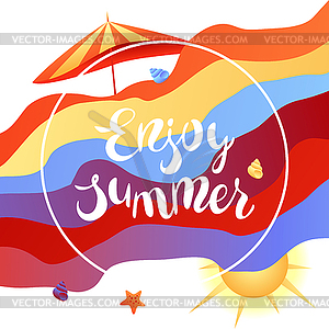 Enjoy summer  - vector clip art