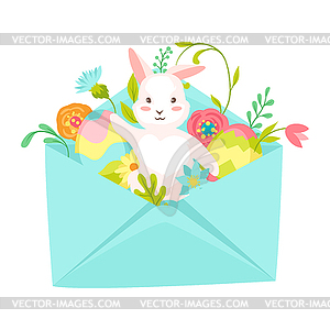 Happy Easter greeting card - vector image