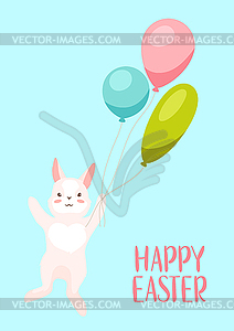 Happy Easter greeting card - vector clipart