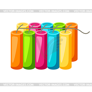 Colorful firework - vector image