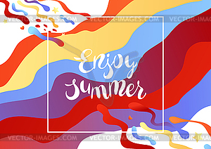 Enjoy summer  - royalty-free vector clipart