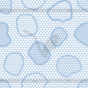 Seamless lace pattern with abstract shapes. - vector clipart / vector image