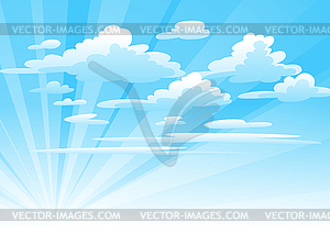 Clouds in sky - vector image