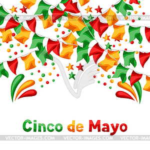 Mexican Cinco de Mayo greeting card - royalty-free vector image