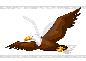 Bald eagle cartoon  - vector image