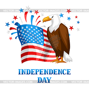 Fourth of July Independence Day print - vector EPS clipart