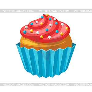 Stylized cupcake - vector image