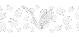 Seamless pattern with teeth - vector image
