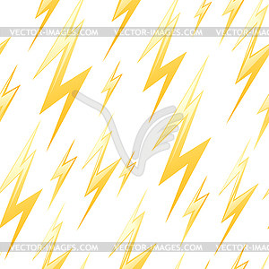 Seamless pattern with lightning - vector clipart