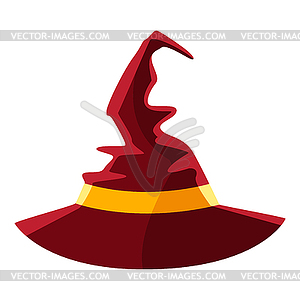 Happy halloween witch hat - vector clipart