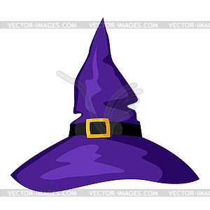 Happy halloween witch hat - vector image