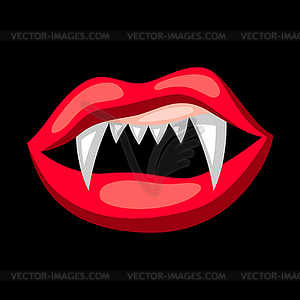 Happy Halloween злой челюсти с зубами - векторное изображение клипарта