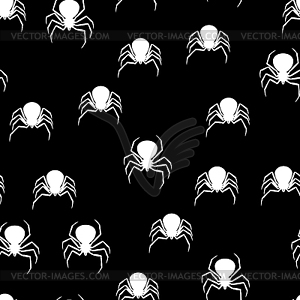 Black widow spider silhouette - vector clipart