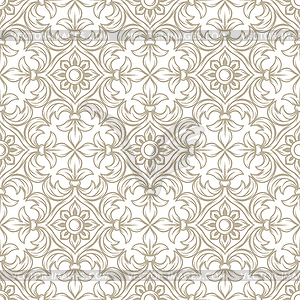 Italian ceramic tile pattern. Ethnic folk ornament - vector image