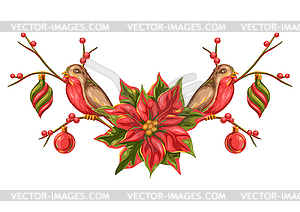 Merry Christmas decoration design - vector image