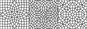 Ancient mosaic ceramic tile pattern - vector clipart / vector image