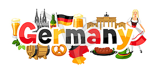 German background design. Germany national - vector image