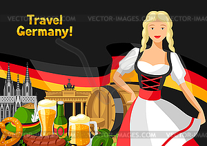 German background design. Germany national - vector clip art