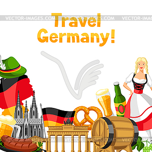 German background design. Germany national - vector image