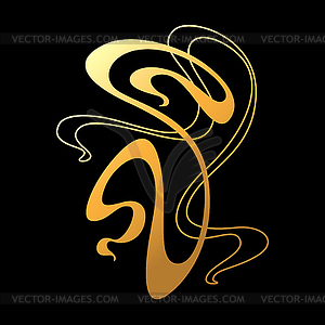 Art Nouveau decorative element - stock vector clipart