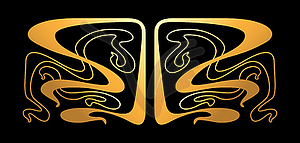 Art Nouveau decorative element - vector clip art