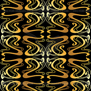 Art Nouveau seamless pattern - vector clipart