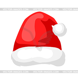 Merry Christmas hat of Santa Claus - vector clipart