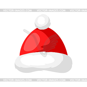 Merry Christmas hat of Santa Claus - vector clip art