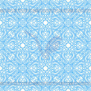 Mediterranean azulejo ceramic tile pattern - vector clipart / vector image