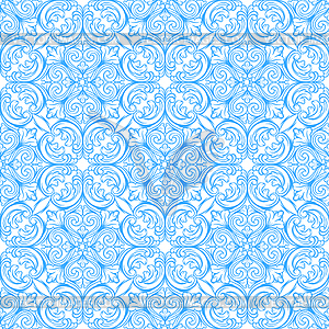 Mediterranean azulejo ceramic tile pattern - vector image