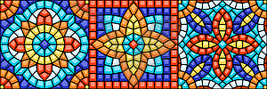 Mosaic ceramic tile pattern - vector clip art