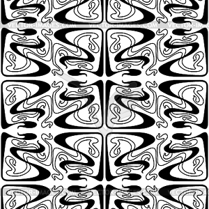 Art Nouveau seamless pattern - vector image