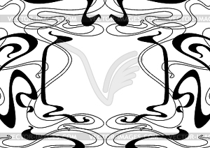 Frame with Art Nouveau ornament - royalty-free vector image