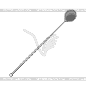 Stainless stirring cocktail beverage mixing long - vector clipart