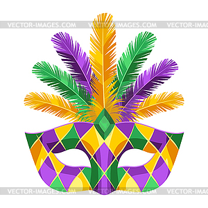 Карнавальная маска Mardi Gras - векторизованный клипарт