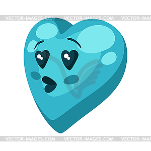 Cute heart. Celebrating Valentine Day - vector clipart