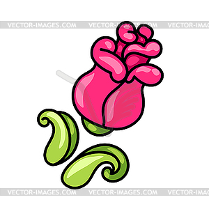 Decorative rose - vector image