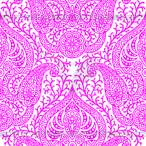 Indian ethnic seamless pattern - vector clip art